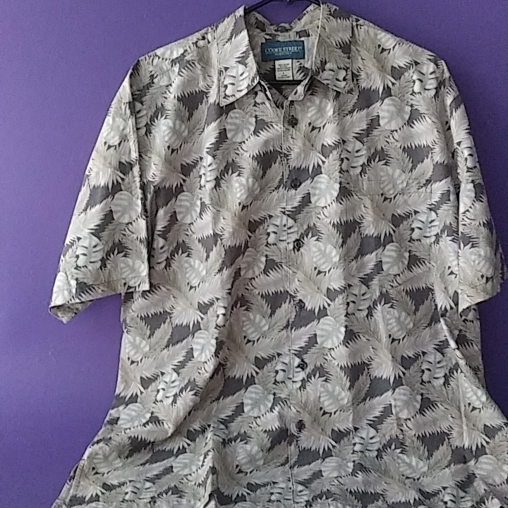 Lot of 2 Cooke Street Men's Casual Hawaiian Shirts Size Large Excellent Cond. - Picture 3 of 7
